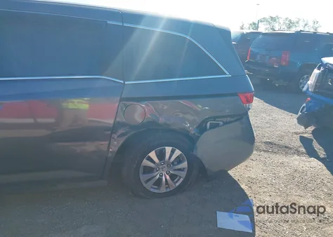 2017 Honda Odyssey Ex-L from USA, damaged, VIN 5FNRL5H61HB027015